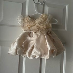 Bonnie Baby beige formal baby dress